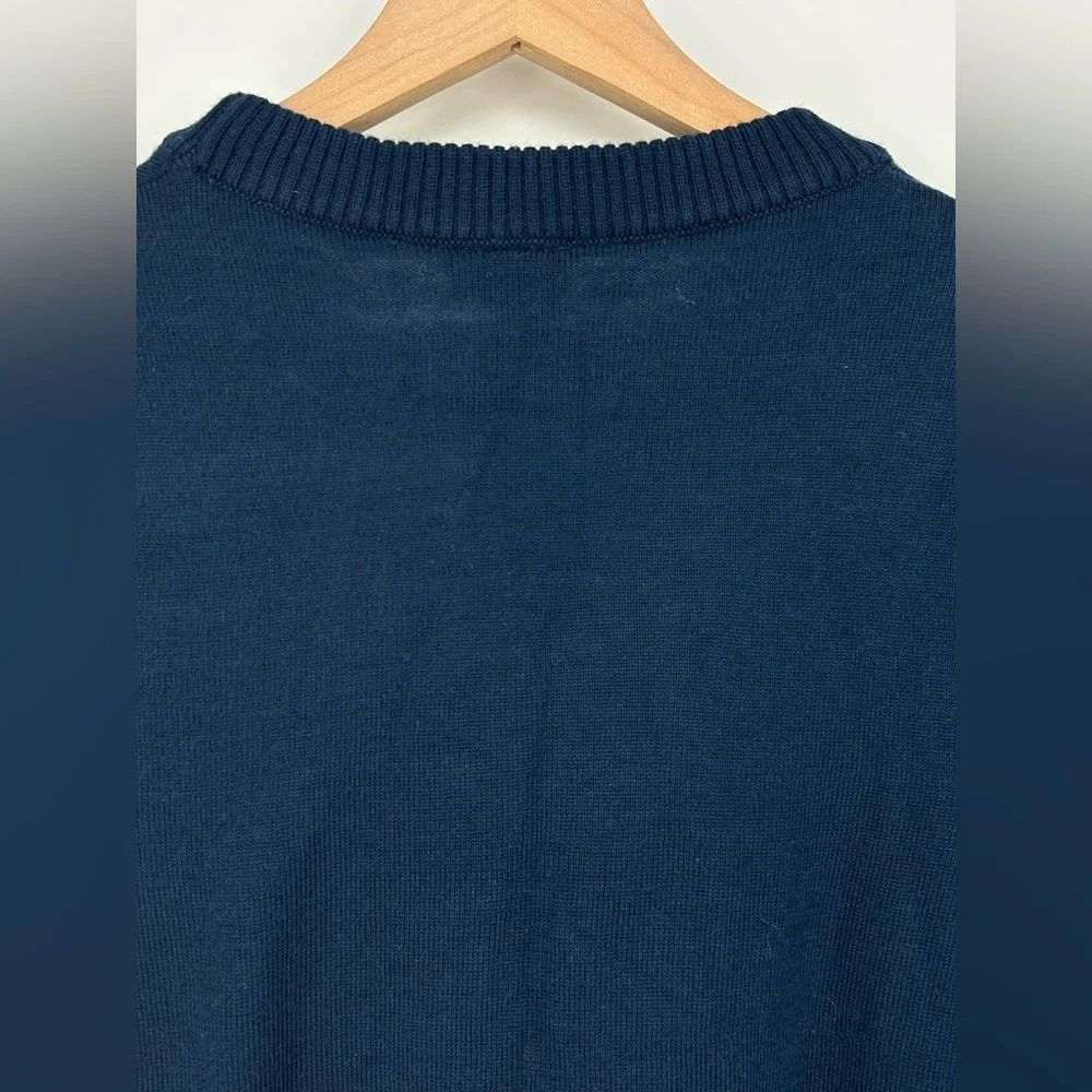 Miller Lite Unisex Holiday Christmas Sweater Navy Blue ‘Tis Miller‎ Time -Small
